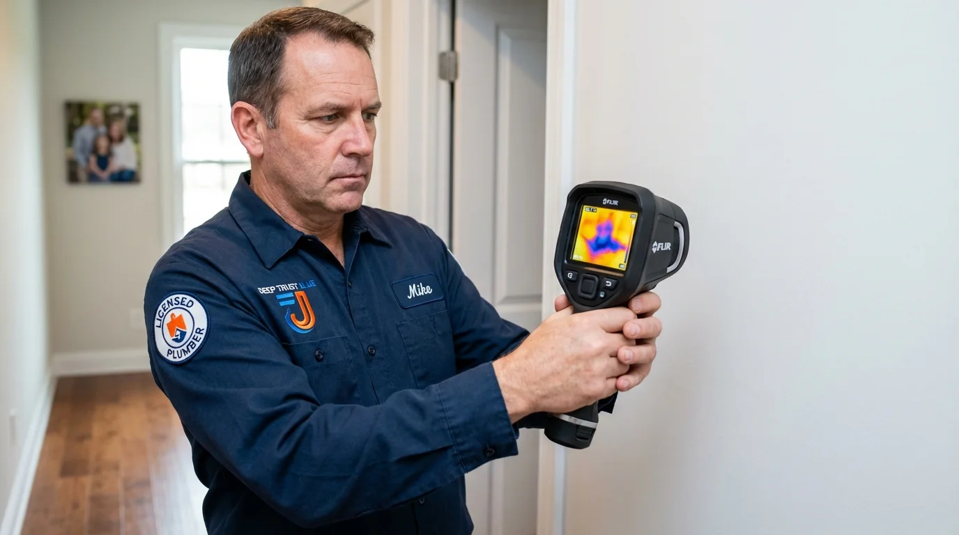 Thermal imaging leak detection by Johns Plumbing LLC in Paramus
